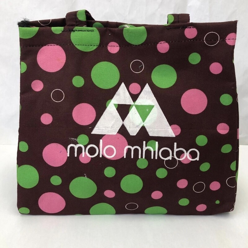 Chocolate brown large bubble print handbag