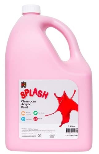 Splash Classroom Acrylic 5L Cup Cake (Pink)