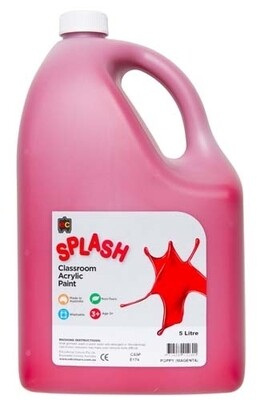 Splash Classroom Acrylic 5L Poppy (Magenta)
