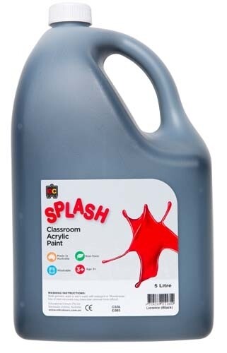 Splash Classroom Acrylic 5L Licorice (Black)