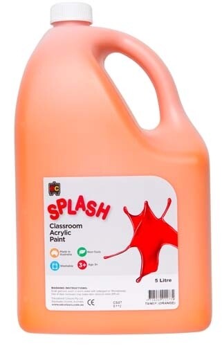 Splash Classroom Acrylic 5L Tangy (Orange)