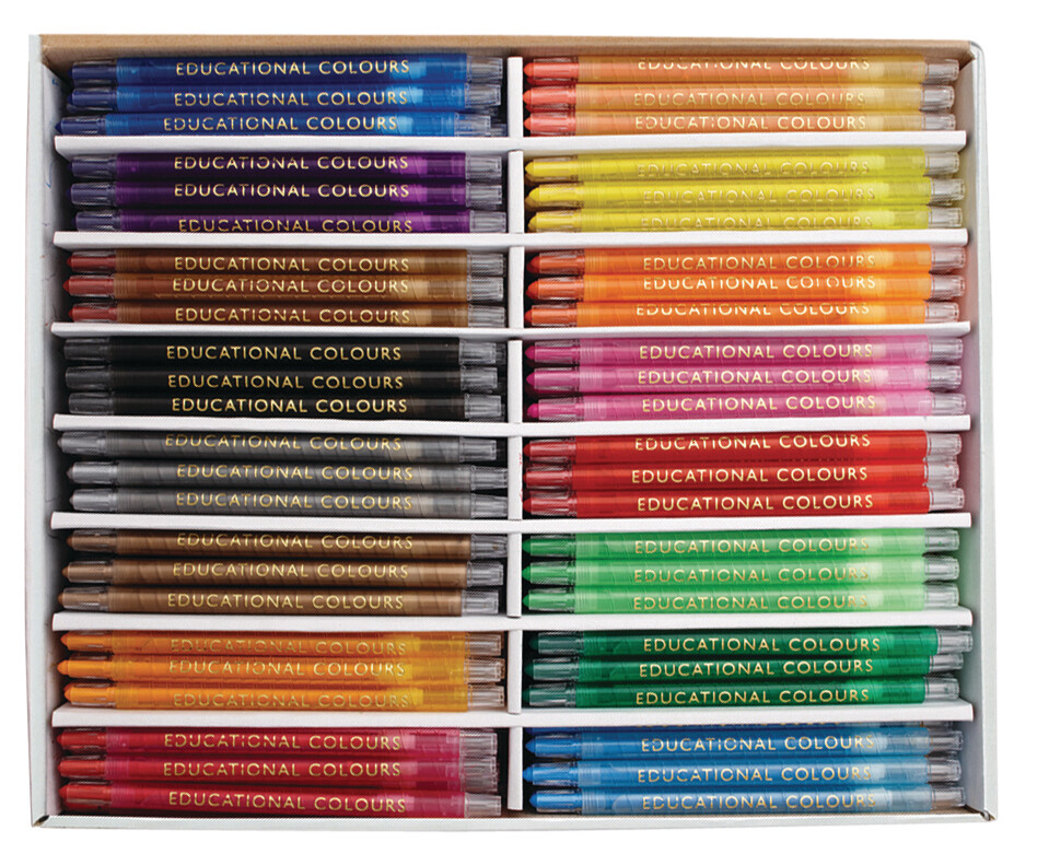 Twist-it Crayons School Pack 240pc