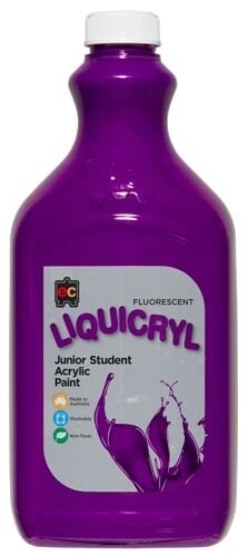 Fluorescent Liquicryl Junior Acrylic 2L Purple