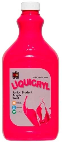 Fluorescent Liquicryl Junior Acrylic 2L Pink