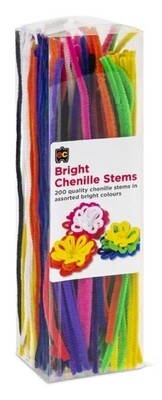Chenille Stems Bright 30cm Packet 200