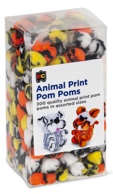 Pom Poms Animal Print Jacket 300