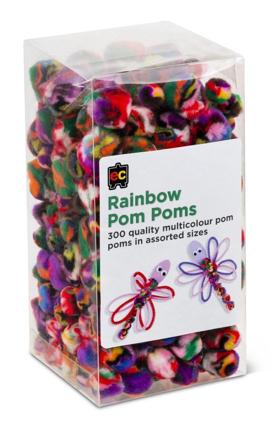 Pom Poms Rainbow Packet 300