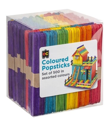 Popsticks Coloured Packet 500