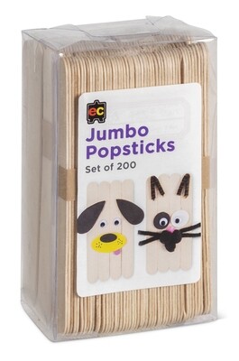 Jumbo Popsticks Natural Packet 200