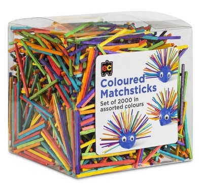 Matchsticks Coloured Packet 2000