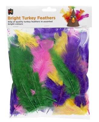 Turkey Feathers Bright 60g