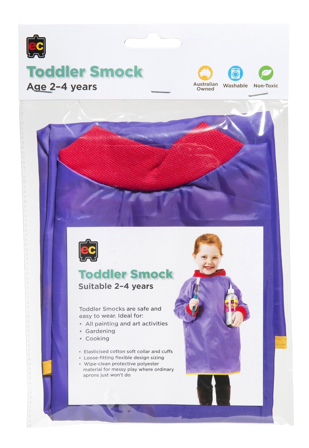 Toddler Artist Smocks Purple Ages2-4