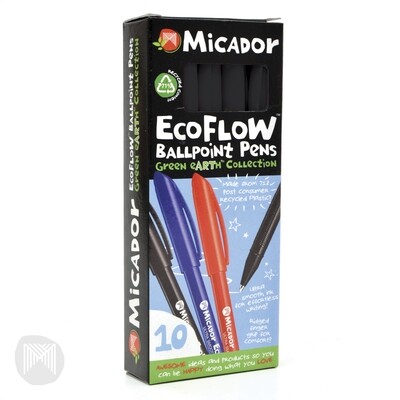 Micador EcoFlow Ballpoint Pen Black