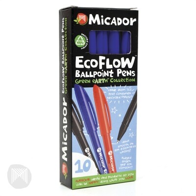 Micador EcoFlow Ballpoint Pen Blue
