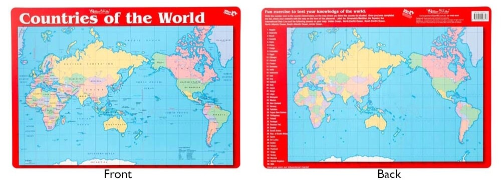 Countries of the World Placemat