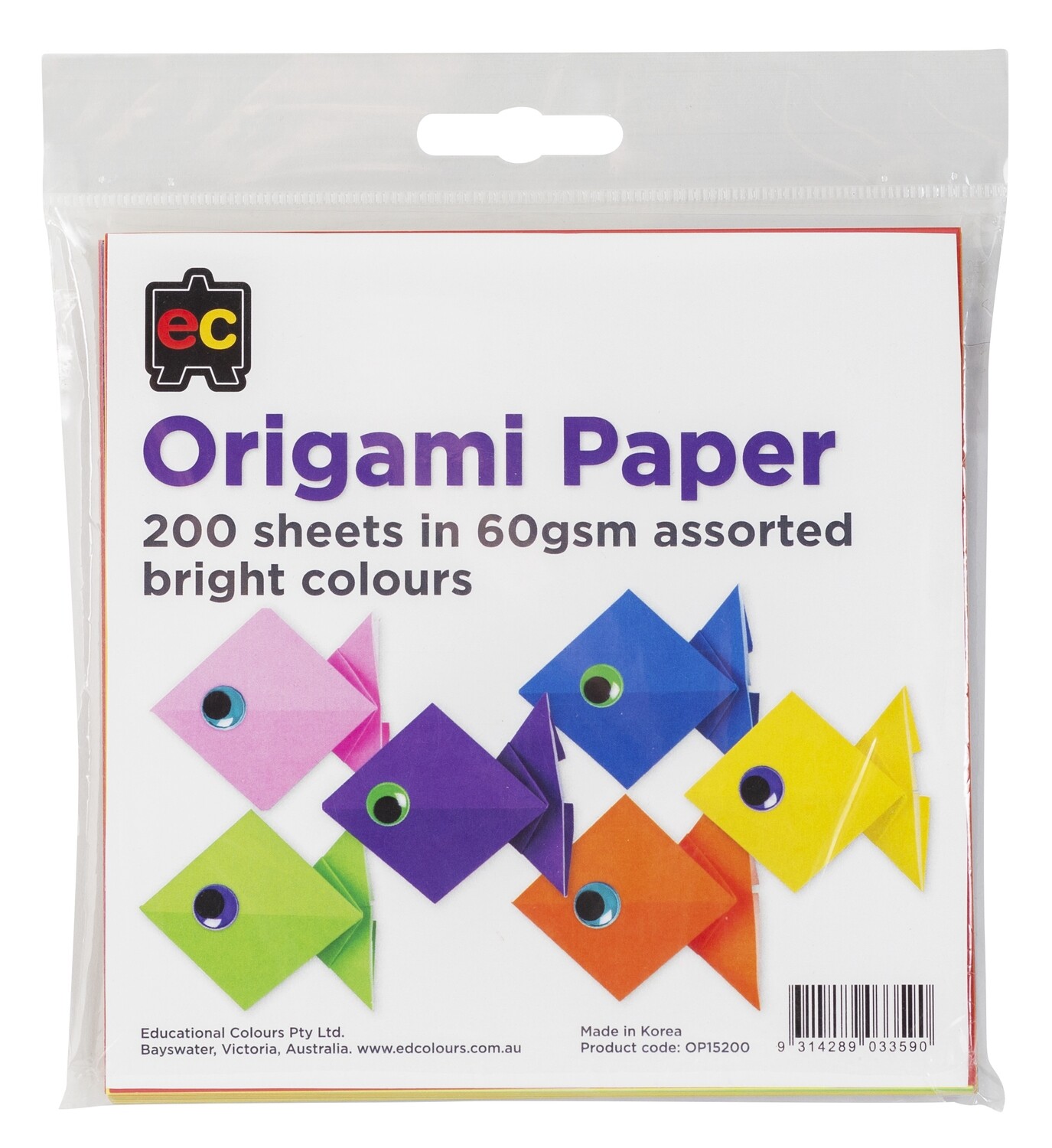 Origami Paper Fluoro Packet 2000