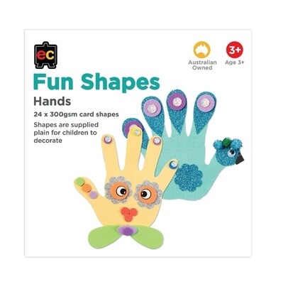 Fun Shapes Hands 24pc