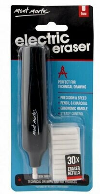 MM Electric Eraser with 30pc Erasers