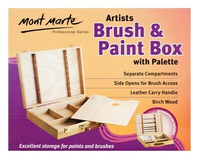 Large Brush/ Paint Box with Pallete