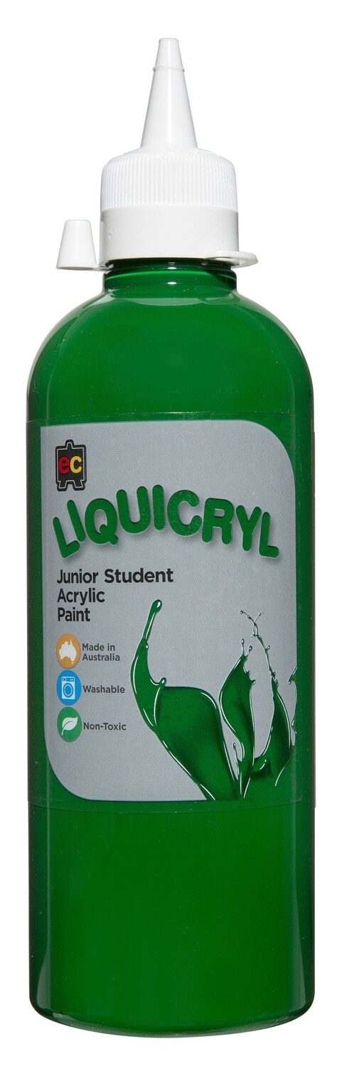 Liquicryl Junior Student Acrylic 500ml Green