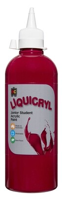 Liquicryl Junior Student Acrylic 500ml Magenta