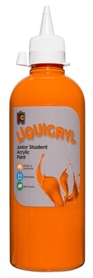 Liquicryl Junior Student Acrylic 500ml Orange