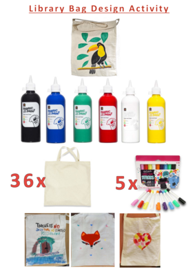 Library Bag Design Activity Pack (Paint 500ml)