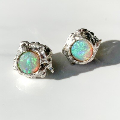 Twin Reefs Opal Stud Earrings