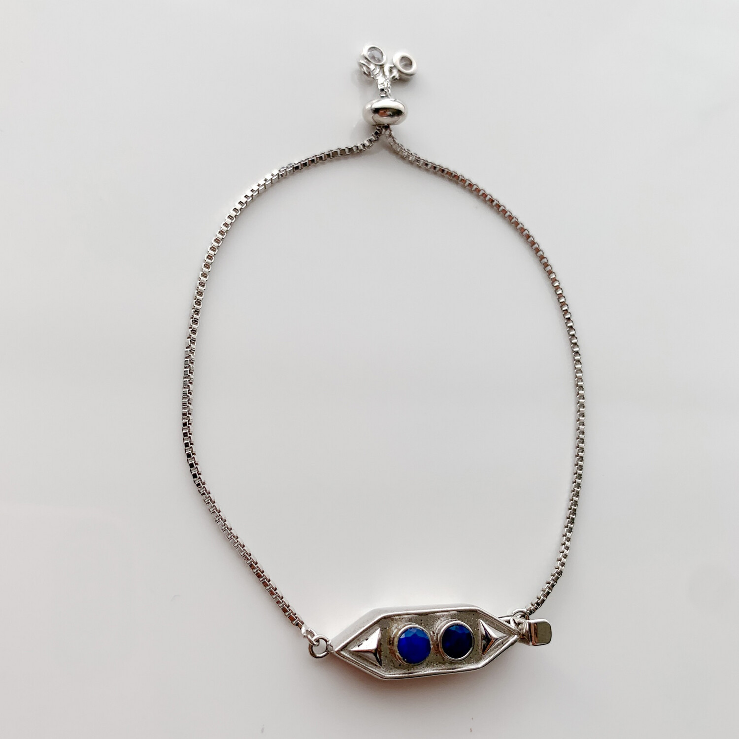 Signature Bracelet with Blue Opal