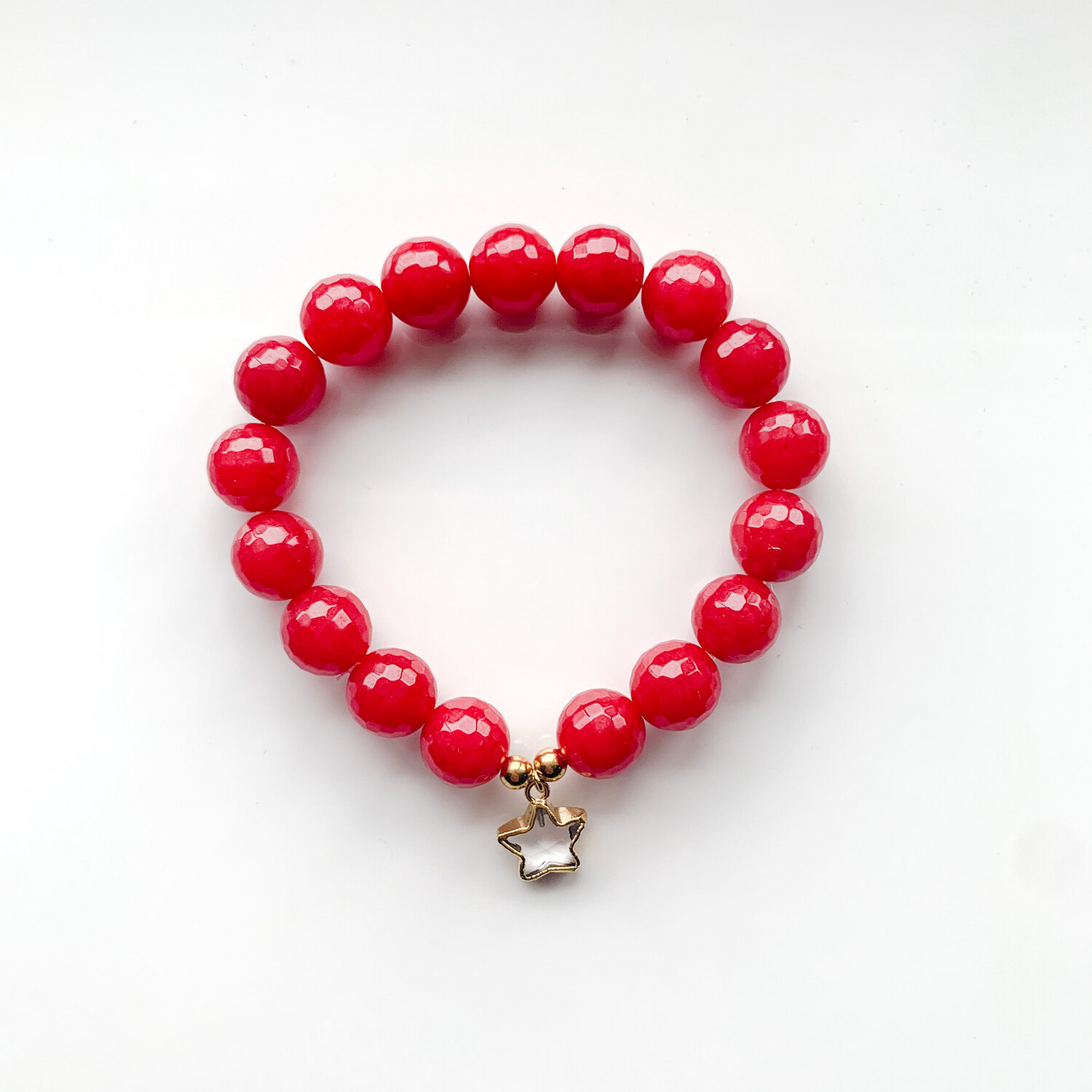 Charity Bracelet in Cherry Red