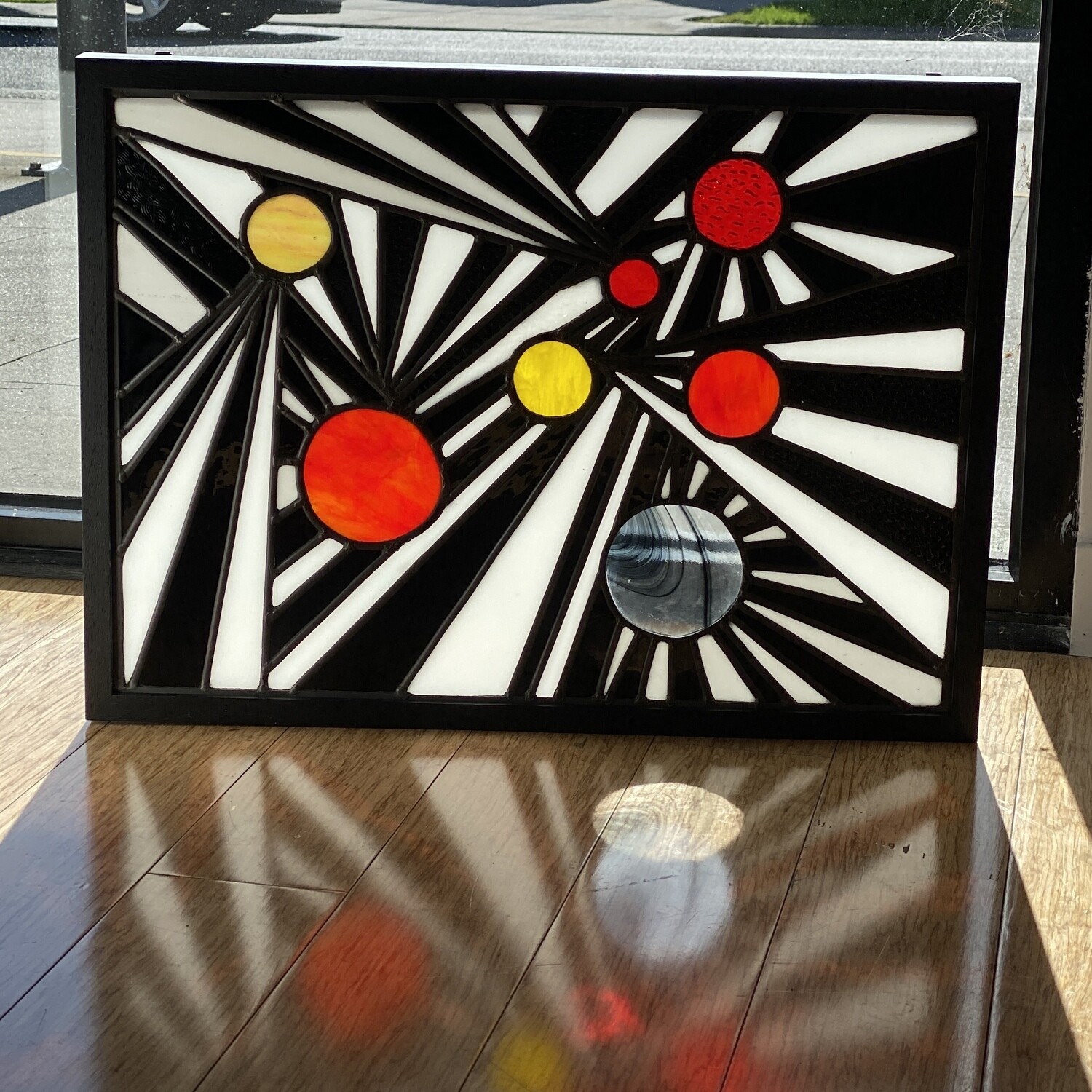 &quot;Perennial Flight&quot; Leadlight