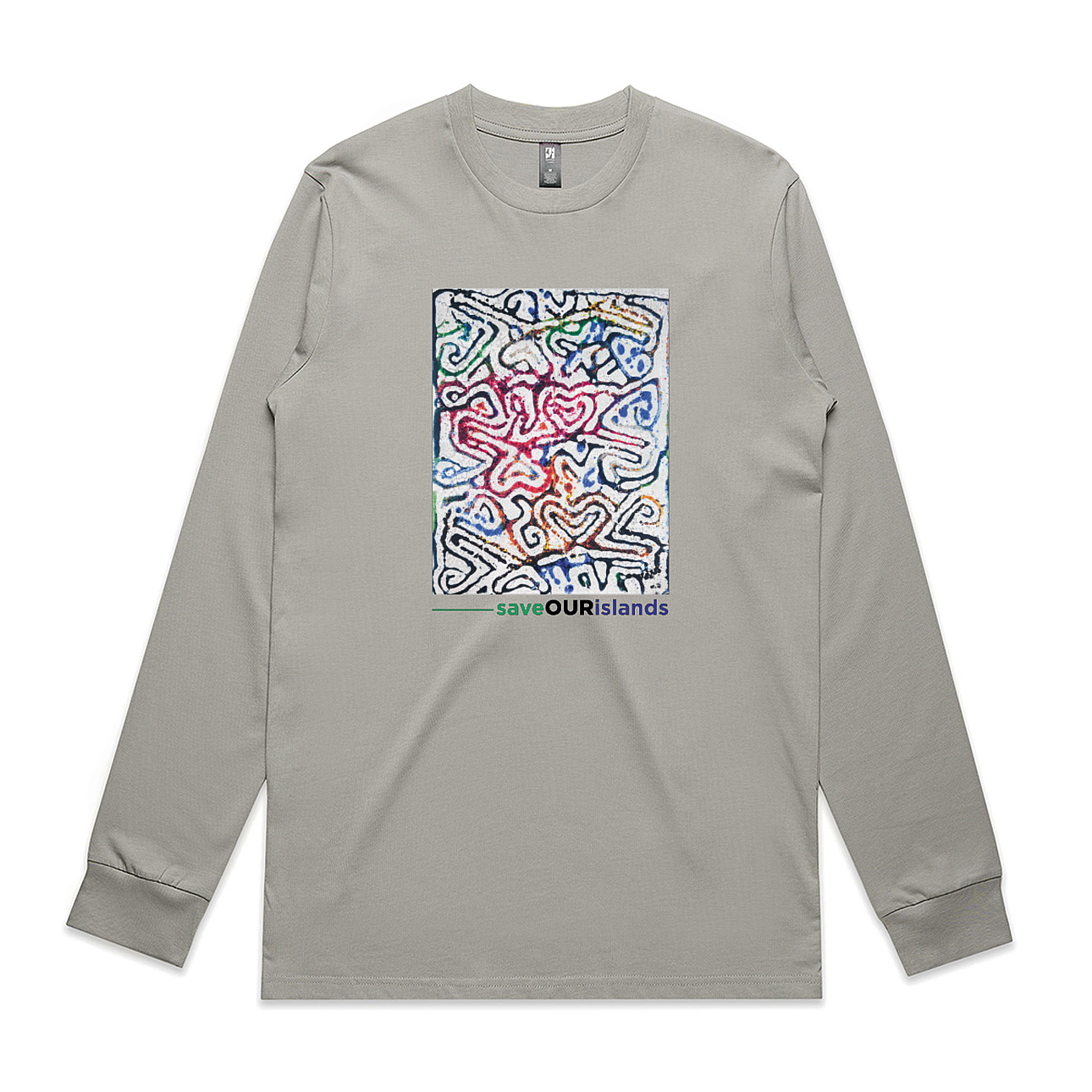 "Save Our Islands" Long Sleeve Tee - Lewa Print