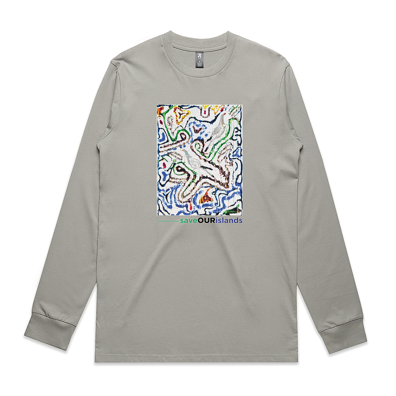 "Save Our Islands" Long Sleeve Tee - Imperial Print