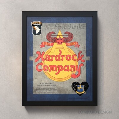 A Co 1-502 IN Plaque - 20.5"x16.5"