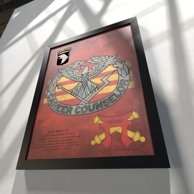 Career Counselor 3-320th FA Plaque- 20.5&quot;x16.5&quot;