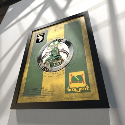 218th MP Co "Legion" Plaque - 20.5"x16.5"