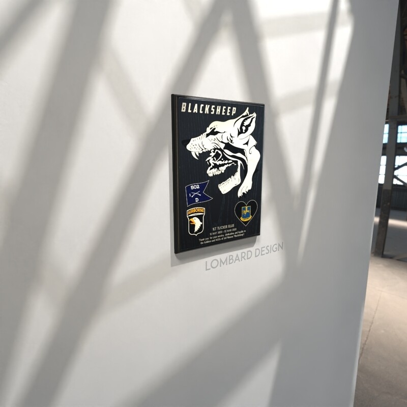 D Co 1-502D - 9&quot;x12&quot; Plaque