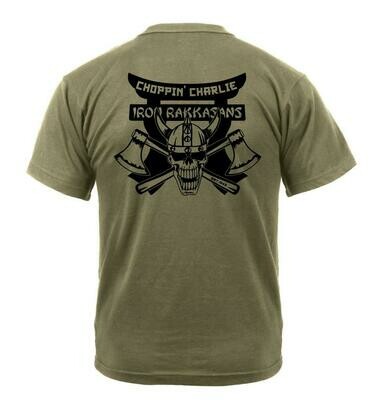 &quot;Choppin&#39; Charlie&quot; 3-187th Coyote Shirt