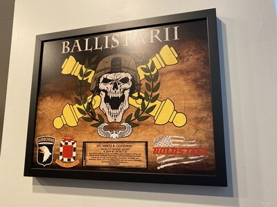 "Boldsteel" 2-32 Field Artillery Wood Plaque - 16.5"x20.5"