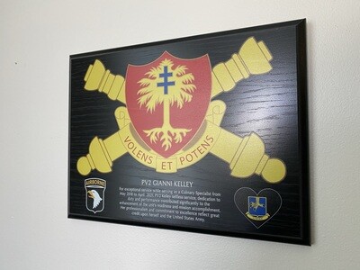 1-320th FA - 9&quot;x12&quot; Wood Plaque
