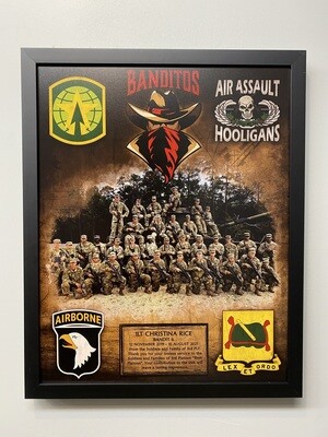 551st MP Co "Banditos" PLT Plaque - 20.5"x16.5"
