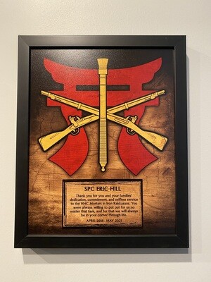 3BCT Mortar Platoon Plaque - 12.5"x10.5"