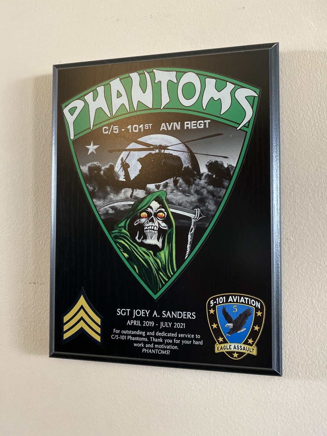 C Co "Phantoms" 5-101 AVN - 9"x12" Plaque