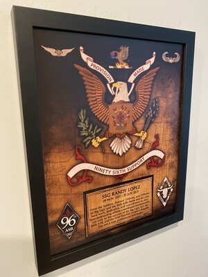 B Co &quot;Big Ugly&quot; 96 ASB Wood Plaque - 12.5&quot;x10.5&quot;