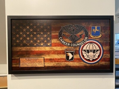 Career Counselor Rustic Flag Plaque - 28.25&quot;x15.25&quot;