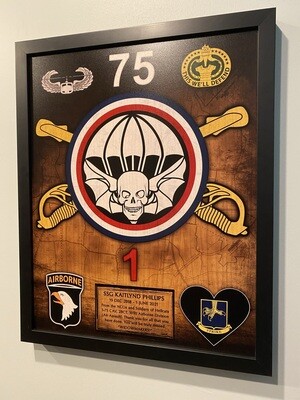 1-75 CAV &quot;Widowmakers&quot; Wood Plaque - 16.5&quot;x20.5&quot;