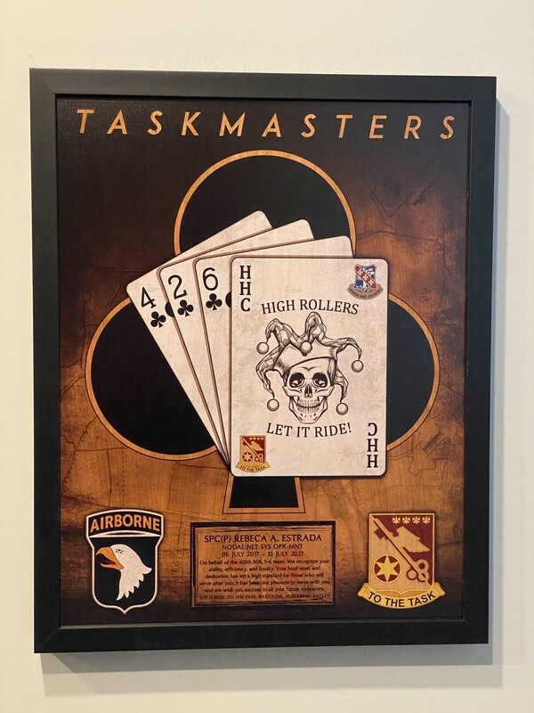 HHC "High Rollers" 426 BSB Wood Plaque - 16.5"x20.5"