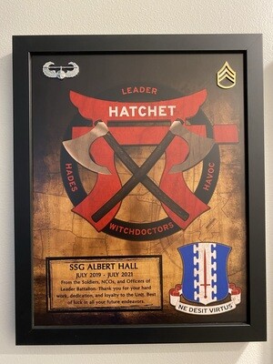 &quot;Hatchet&quot; 1-187 IN Wood Plaque - 12.5&quot;x10.5&quot;