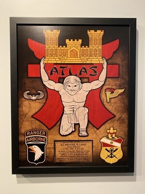 E FSC "Atlas" 21 BEB Wood Plaque - 16.5"x20.5"