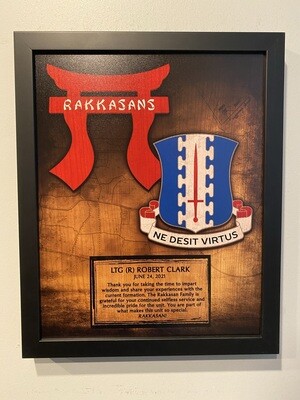 3BCT "Rakkasans" Wood Plaque 12.5"x10.5"